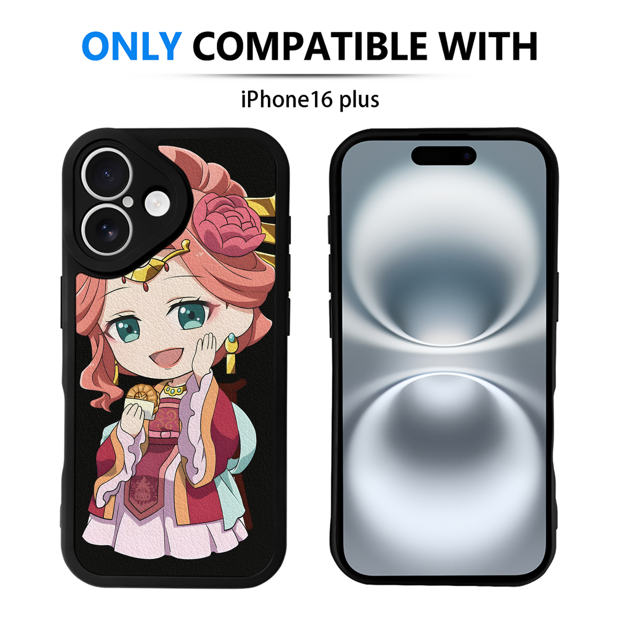 （画像用） 薬屋のひとりごと The Apothecary Diaries 【iPhone 16シリーズ対応】シリコンスマホケース（レザー調） 材質：シリコン